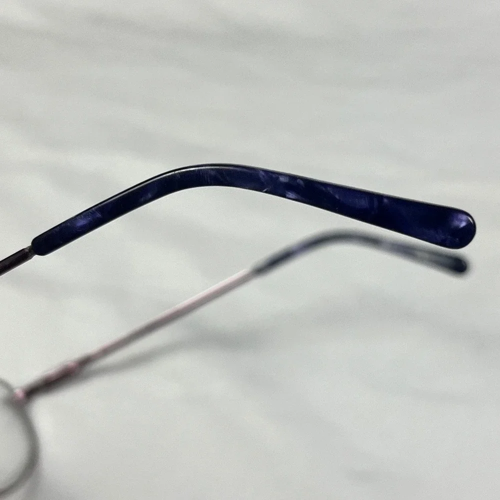 Tres Jolie 161 505 Blue Gray Oval Eyeglasses Frames 51-17-135 Crystal Accents